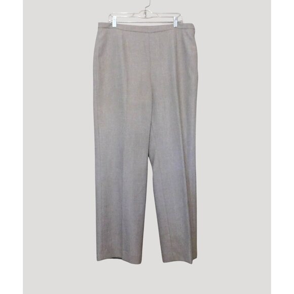 Le Suit Collections Womens 2 Piece Suit Size 16 Light Brown Jacket Pants - Picture 13 of 16